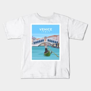 Venice, Italy - Rialto Bridge and The Grand Canal Kids T-Shirt